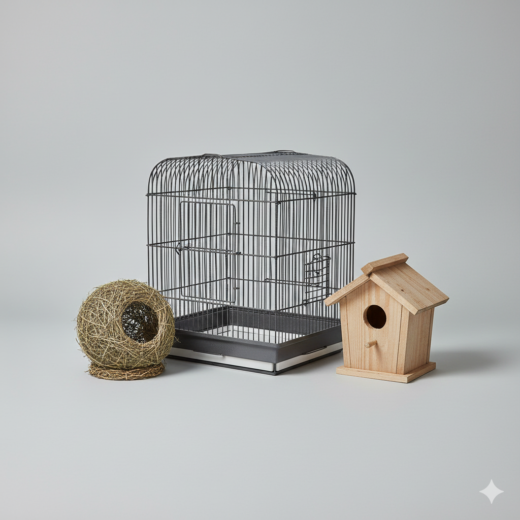 Bird Cages, Nests & Houses