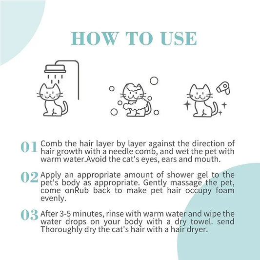 Bioline Deshedding Shampoo For Cat - 200 ml (6970117123890.0)