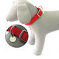 Mylord Leatherette Adjustable Dog Collar 26-40 x 1.5 cm, Red