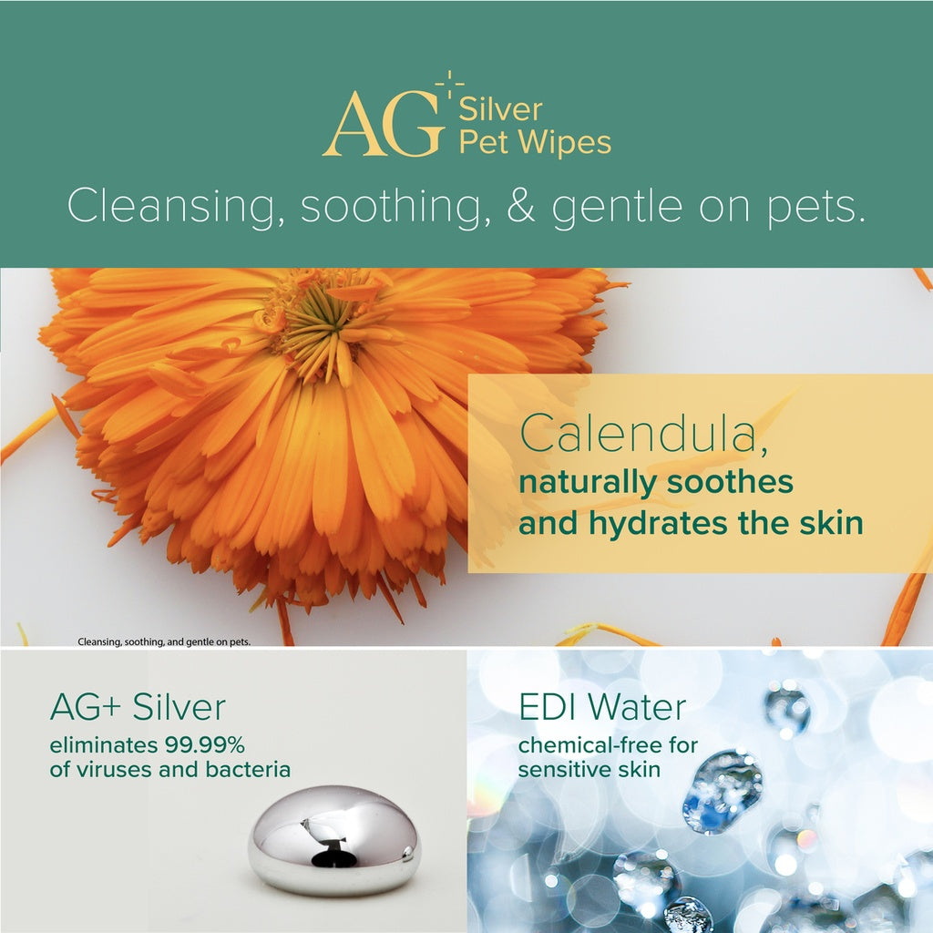 NurturePro AG+ Silver Pet Wet Wipes