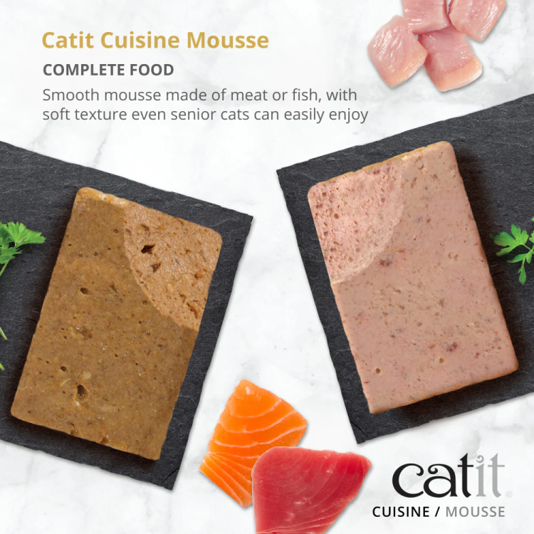 Catit Cuisine Ocean Fish Mousse with Tuna & Salmon - 90 g