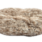 Oval Furry Cushion - Grey