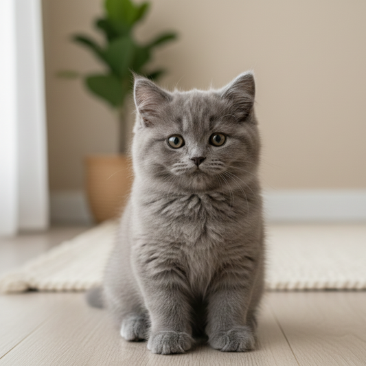 British Longhair Kitten - Grey