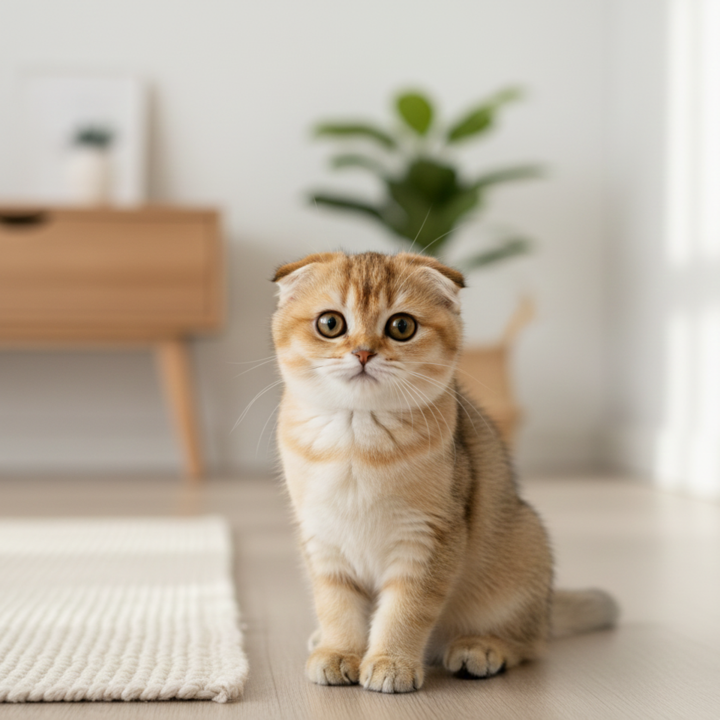 Scottish Fold Kitten - Golden