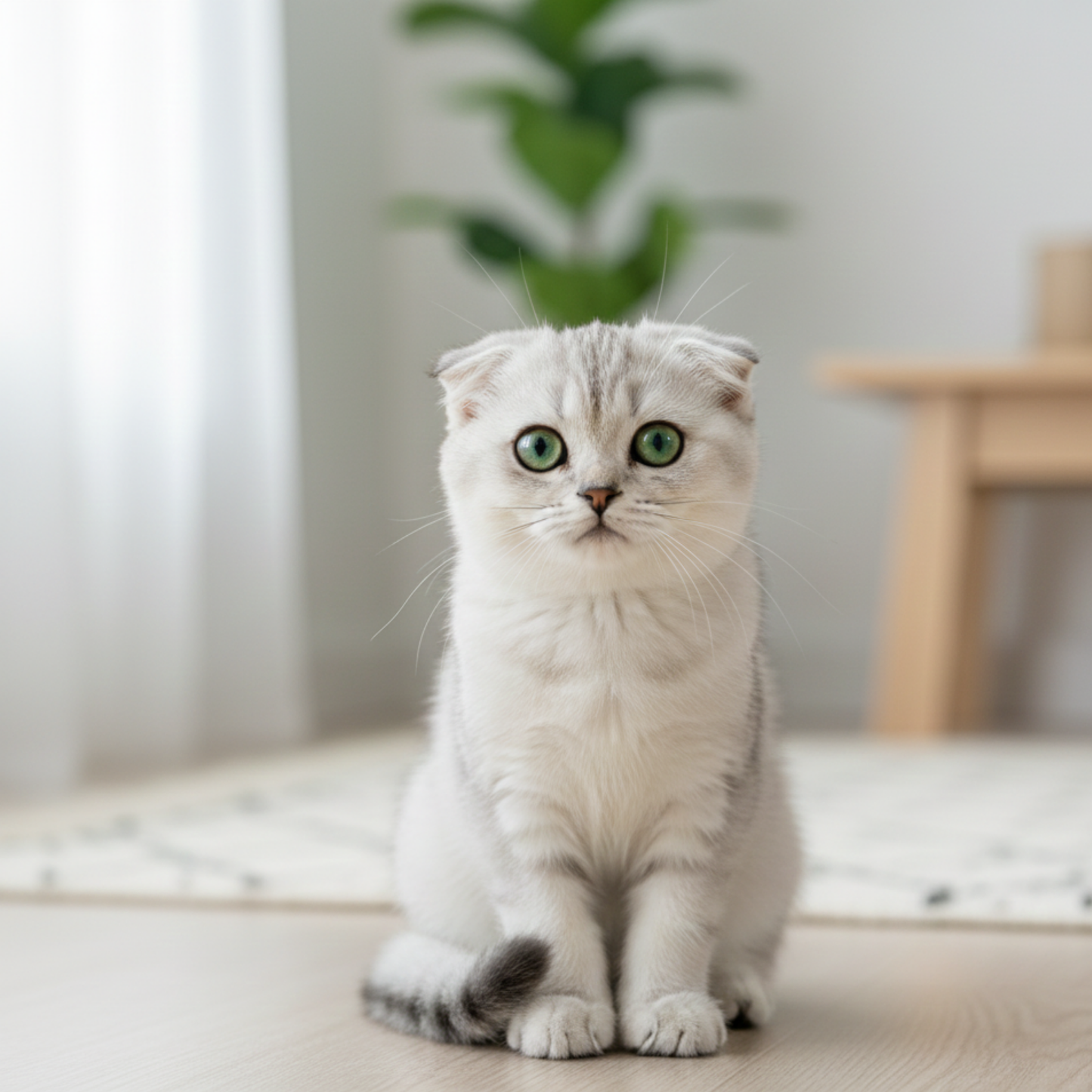 Scottish Fold Kitten - Silver